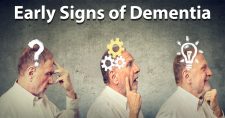 Early Signs of Dementia, Elderly caucasian male trying to think