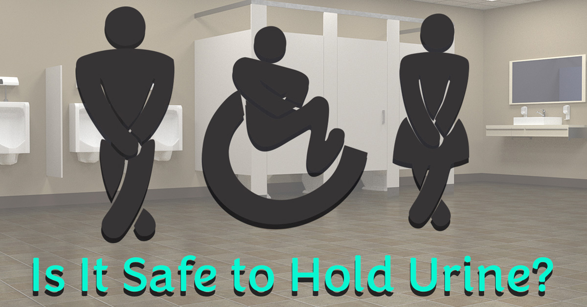 Is It Dangerous to Hold Your Urine? Picture of animated shadow pictures trying to hold their urine.