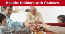 Navigating the Holidays with Diabetes: A Guide to Celebrating Healthily. Picture of an older caucasian male, a young caucasian male and a caucasian male and female children having a holiday meal together.